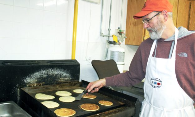 Food and fellowship at pancake breakfast