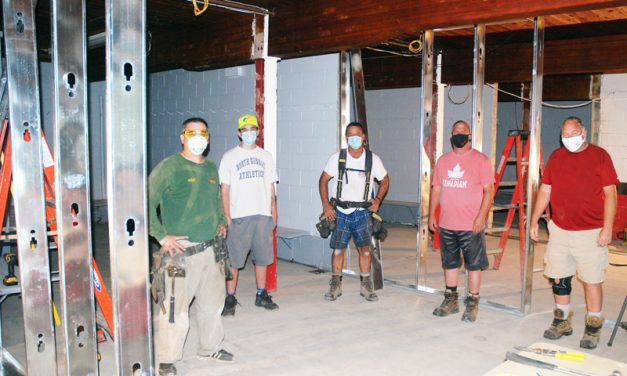 Volunteers make the difference at arena upgrade