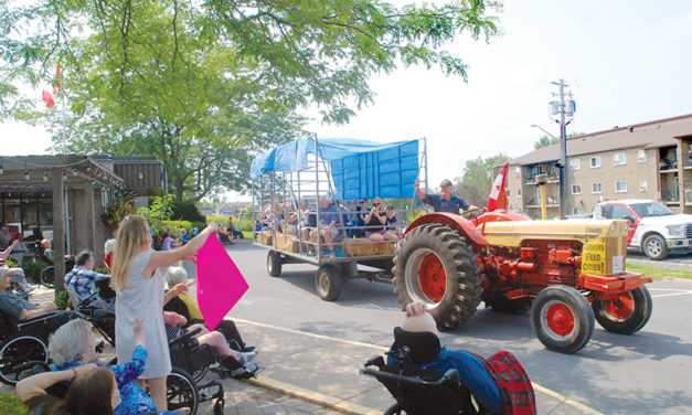 Tractor parade brings some relief to Dundas Manor residents