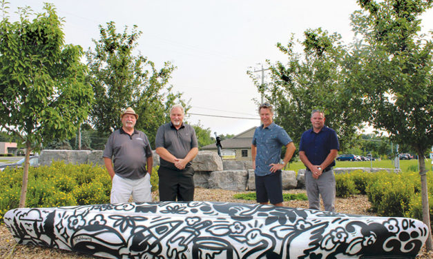 Art on the Long Sault roundabout