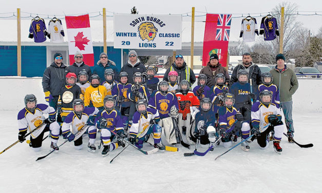 New rink shack at Haldane Park in Iroquois