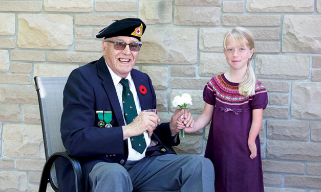 Child amputee inspired by Second World War Veteran