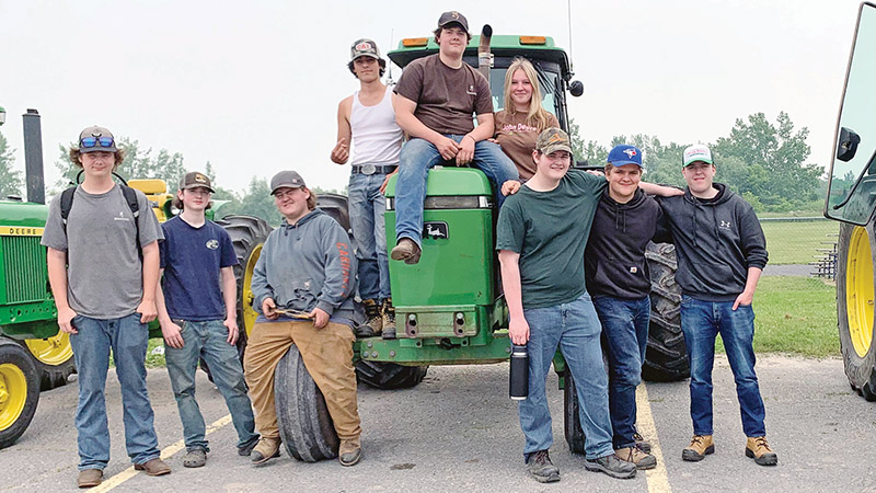 Drive your tractor to school