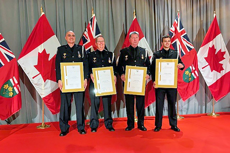 Four UCPR Paramedics receive Ontario Honours