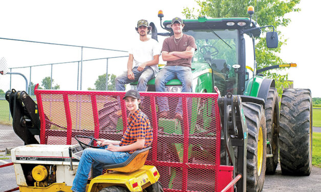 Take your tractor to school day at North Dundas District High School