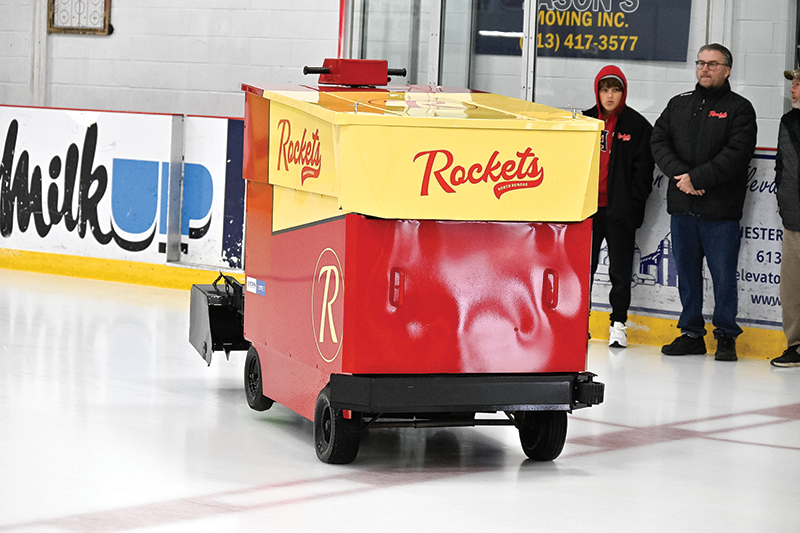 North Dundas Senior Rockets recognize creators of mini-Zamboni